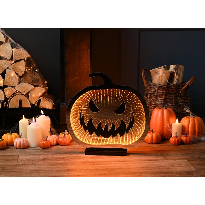 Large Pumpkin Infinity Light